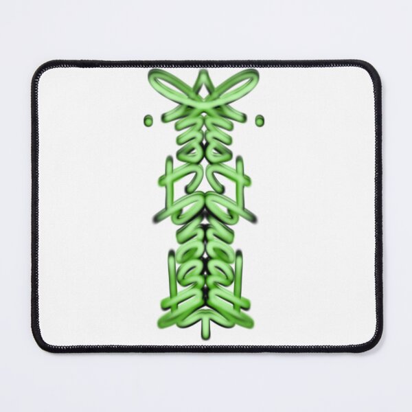 Item preview, Just breath, green neon calligraphy script handwritten inspiration designed and sold by hollycooper.