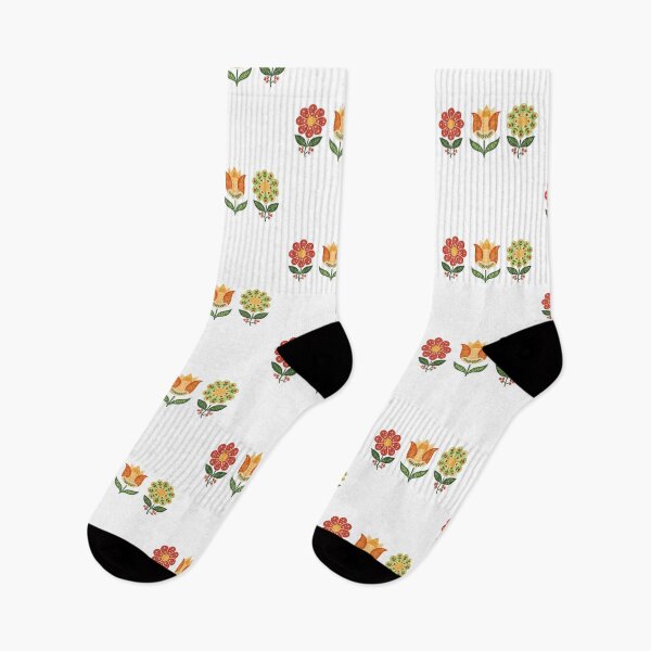Item preview, Daisies and Tulip – Scandinavian Folk Art by heidiannemorris © designed and sold by FOLK ART FUSION by heidiannemorris.