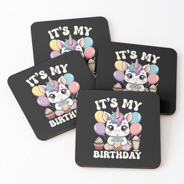 Item preview, It's My Birthday Unicorn Girl Kids Party Celebration designed and sold by GrumpySableye.