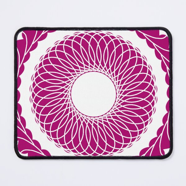 Item preview, Pink Geometric Mandala Circle | Modern Spirograph Floral Pattern designed and sold by Anju_an_artist.