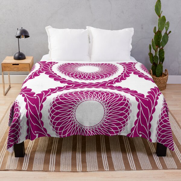Item preview, Pink Geometric Mandala Circle | Modern Spirograph Floral Pattern designed and sold by Anju_an_artist.