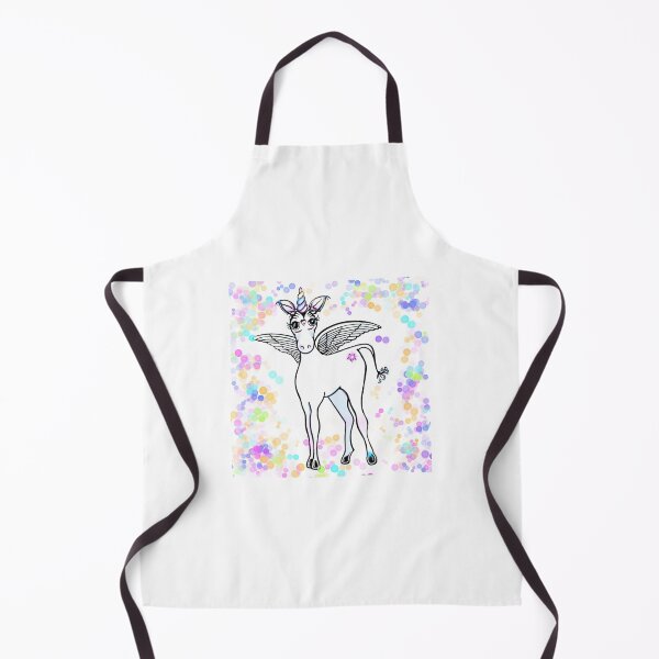 Item preview, Fun Flying winged unicorn with pink, purple, blue, and  gold polka dots  designed and sold by hollycooper.