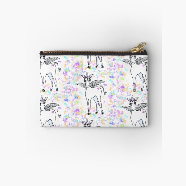 Item preview, Fun Flying winged unicorn with pink, purple, blue, and  gold polka dots  designed and sold by hollycooper.