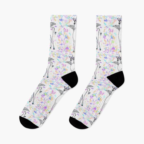Item preview, Fun Flying winged unicorn with pink, purple, blue, and  gold polka dots  designed and sold by hollycooper.