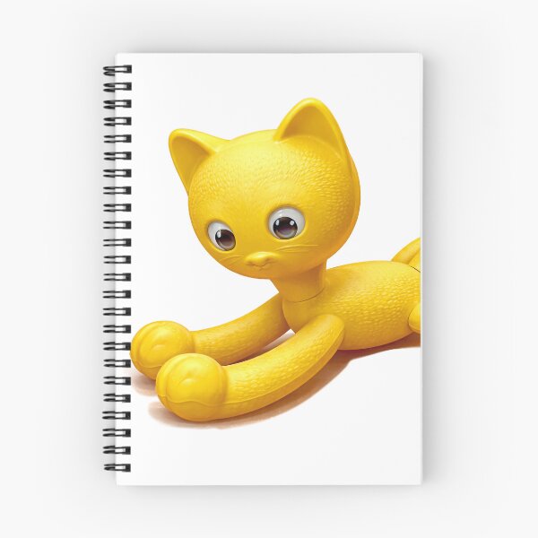 Item preview, Yellow East German plastic toy cat designed and sold by LLSwiss.