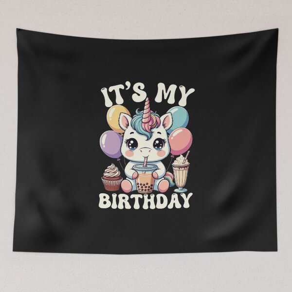 Item preview, It's My Birthday Unicorn Girls Kids Celebration designed and sold by GrumpySableye.