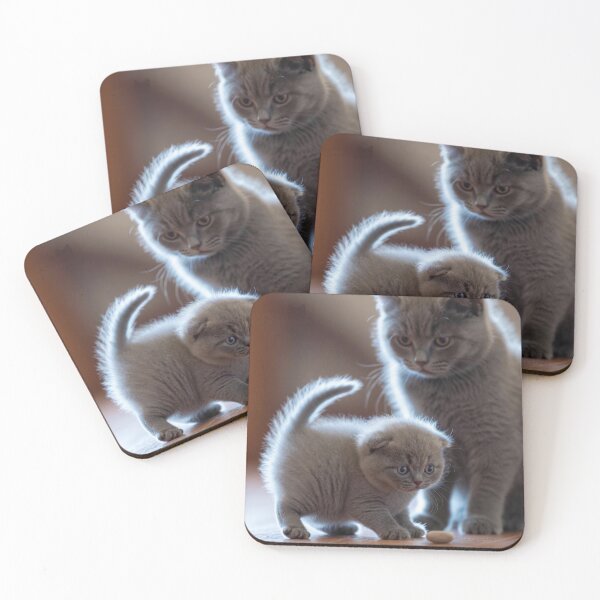 Item preview, Cute British Shorthair Kitten Pouncing - Proud Cat Mom designed and sold by Jaani-T.