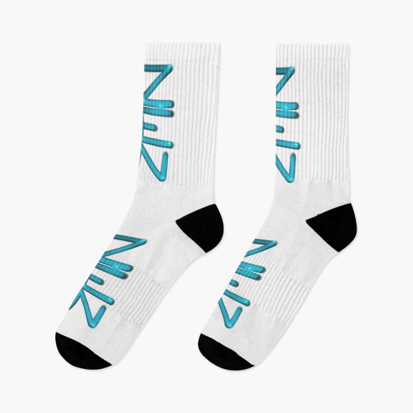 Item preview, Zen, stylized minimalist neon teal blue calligraphy handwriting script  designed and sold by hollycooper.