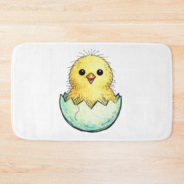 Item preview, Cute Kawaii Easter Chick Hatching Egg Watercolor designed and sold by PixelQ.