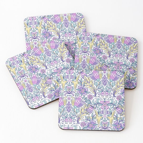 Item preview, Purple ditsy pattern designed and sold by Artsy Corner.