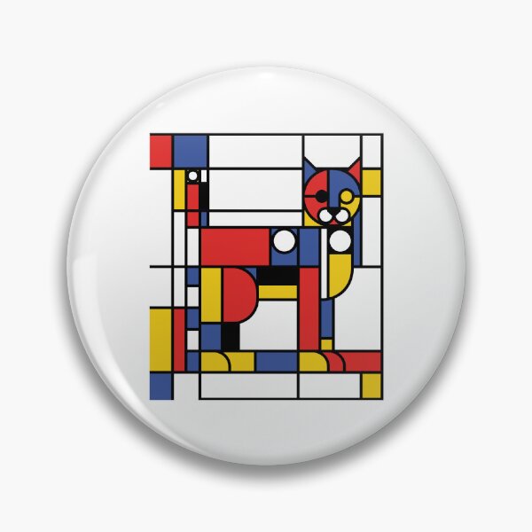 Item preview, Abstract Geometric Feline - Contemporary Art Composition designed and sold by Czuk Designs.