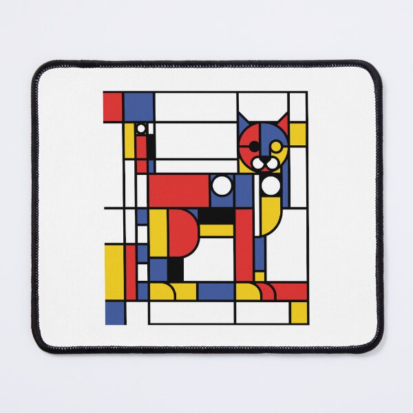 Item preview, Abstract Geometric Feline - Contemporary Art Composition designed and sold by Czuk Designs.