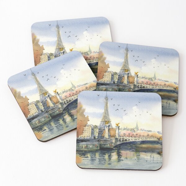 Item preview, View of the Eiffel Tower, Paris, France, Seine River designed and sold by Colibri77.