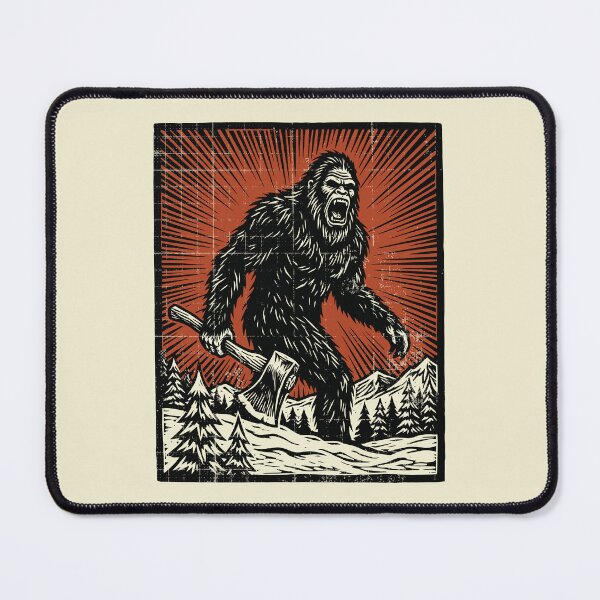 Item preview, Angry Bigfoot Sasquatch Folklore Cryptid Hunter designed and sold by Y-Vibes.