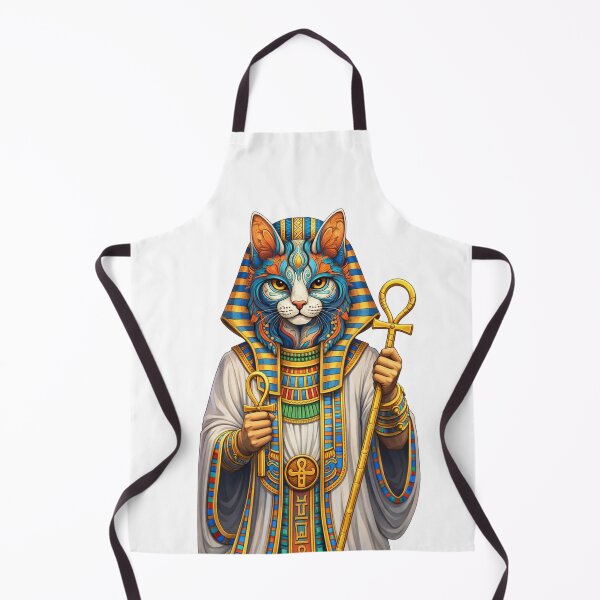 Item preview, Sacred Ankh Pharaoh Cat: Guardian of Eternal Life designed and sold by GulfSignature.