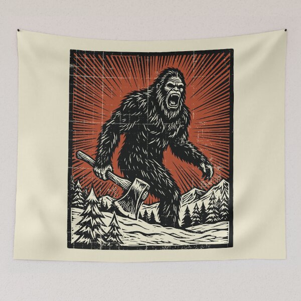 Item preview, Angry Bigfoot Sasquatch Folklore Cryptid Hunter   designed and sold by Y-Vibes.