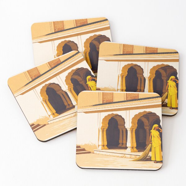 Item preview, Lady in a yellow sari, Jaipur designed and sold by Andy&Giles.