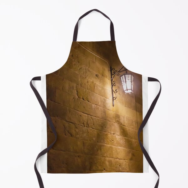 Item preview, Classic Iron Lantern on a Stone Wall Illuminating a Quiet Night Scene designed and sold by Nmallia.