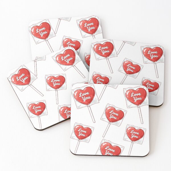 Item preview, Love You – Heart Lollipop Valentine Sticker designed and sold by tviyluv.