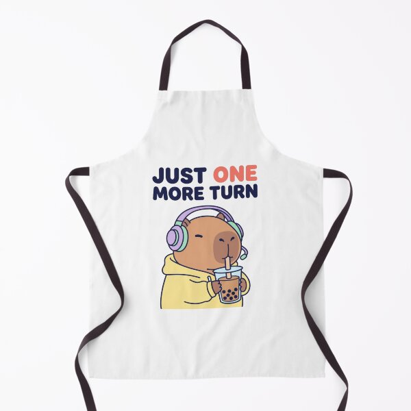 Item preview, Gamer Capybara Boba Tea One More Turn designed and sold by mergmart.