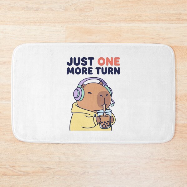 Item preview, Gamer Capybara Boba Tea One More Turn designed and sold by mergmart.