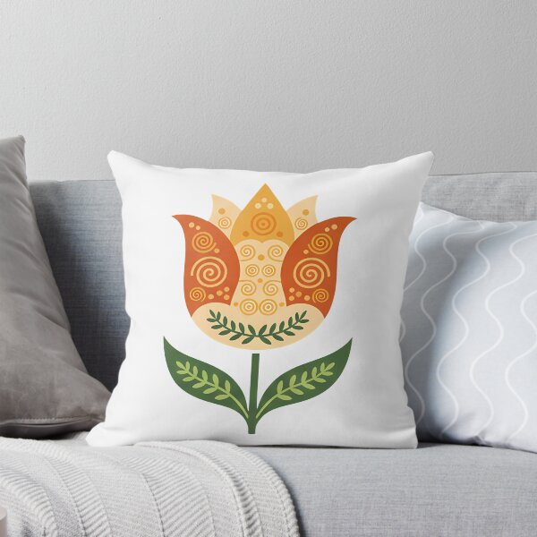 Item preview, Folk Art Tulip – Scandinavian Folk Art by heidiannemorris © designed and sold by FOLK ART FUSION by heidiannemorris.
