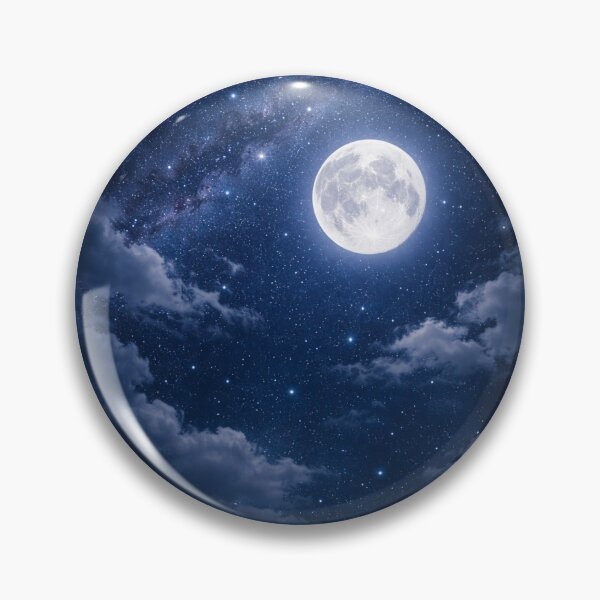 Item preview, Full moon over a starry sky designed and sold by JuViRo.