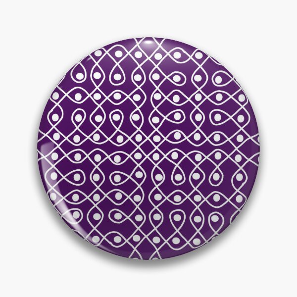 Item preview,  Sikku Kolam Geometric Loop Pattern - Dark Background designed and sold by ShreecreatE.