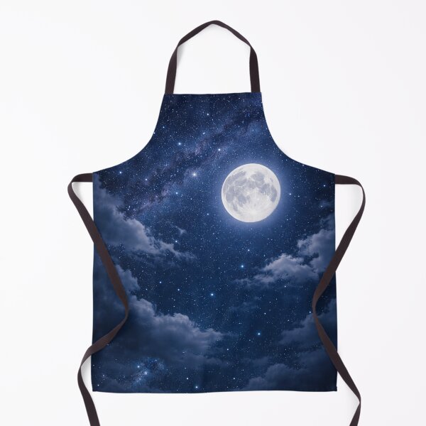 Item preview, Full moon over a starry sky designed and sold by JuViRo.