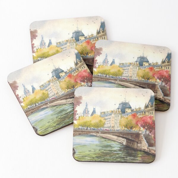 Item preview, View of the Paris, France, Seine River designed and sold by Colibri77.
