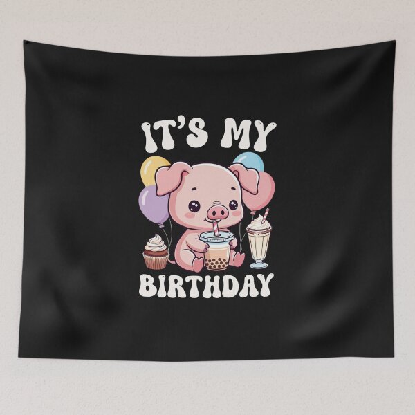 Item preview, It's My Birthday Pig Birthday Celebration designed and sold by GrumpySableye.