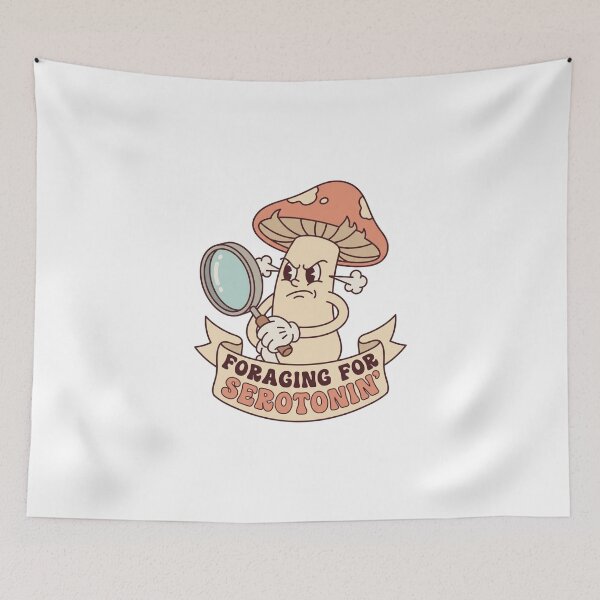 Item preview, Vintage Angry Mushroom Foraging For Serotonin designed and sold by mergmart.