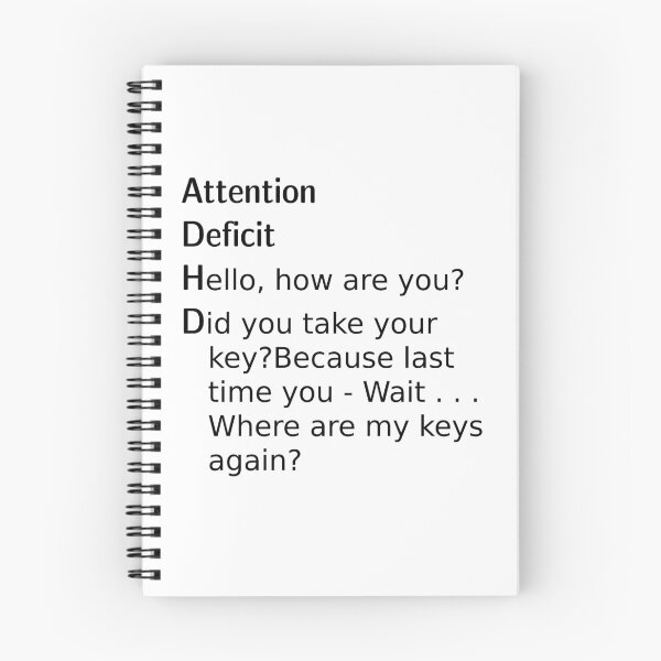 Item preview, ADHD acronym designed and sold by PRINTareto-d.