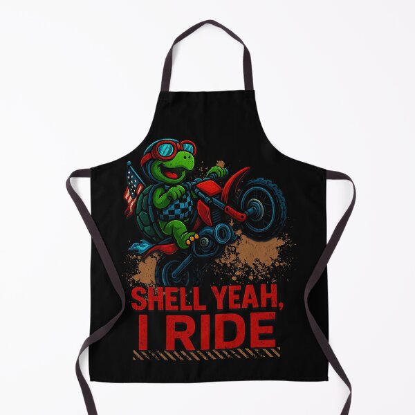 Item preview, Shell Yeah I Ride Funny Turtle Dirt Bike Motocross Racing Animal Humor designed and sold by CarantinedChaos.