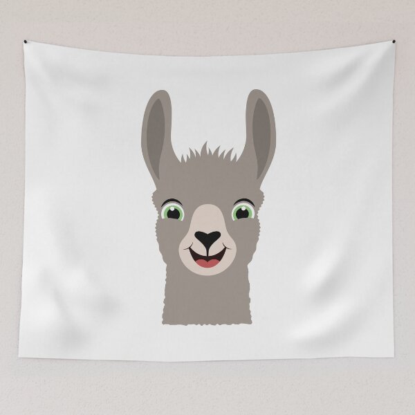 Item preview, Happy Cute Llama designed and sold by Captain Creative.