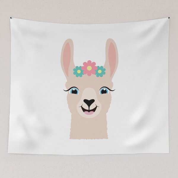 Item preview, Happy Cute Llama designed and sold by Captain Creative.