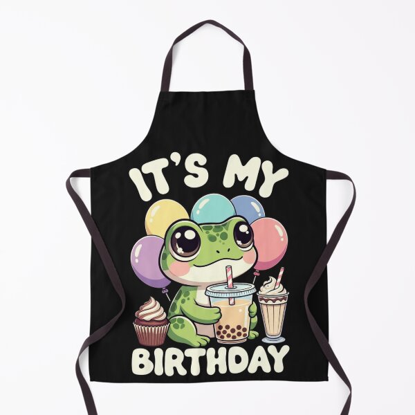 Item preview, It's My Birthday Frog Bubble Tea Lover Celebration Gift designed and sold by GrumpySableye.