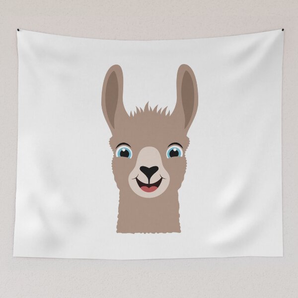 Item preview, Happy Cute Llama designed and sold by Captain Creative.