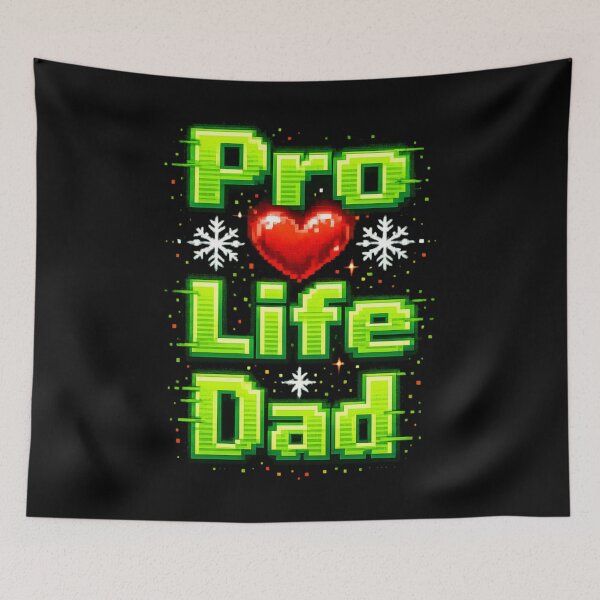 Item preview, Pro Life Dad – Retro Gaming Father with Heart designed and sold by SidTastic .