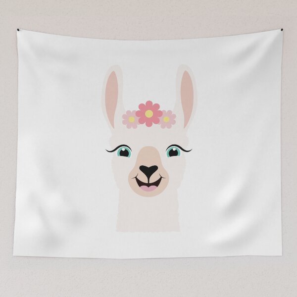 Item preview, Happy Cute Llama designed and sold by Captain Creative.