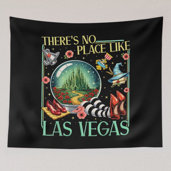 Item preview, There's No Place Like Las Vegas Wizard of Oz Parody Emerald City Art designed and sold by LeonellDavy.