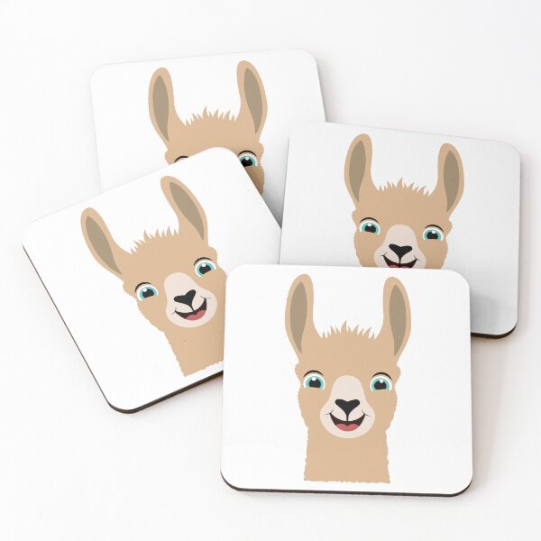 Item preview, Happy Cute Llama designed and sold by Captain Creative.