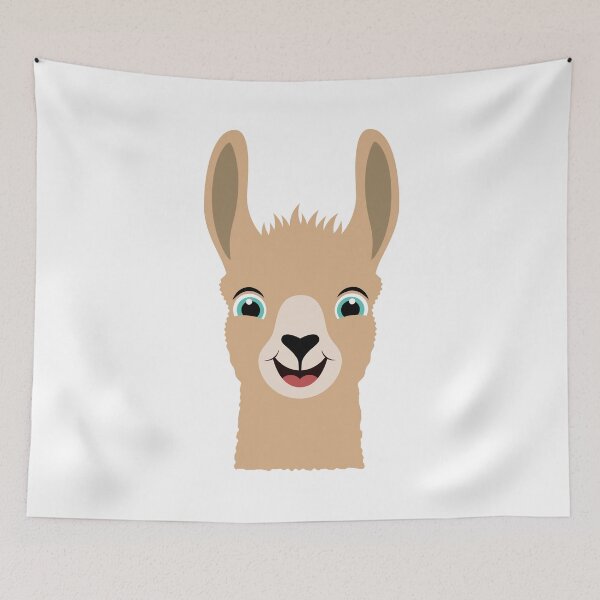Item preview, Happy Cute Llama designed and sold by Captain Creative.