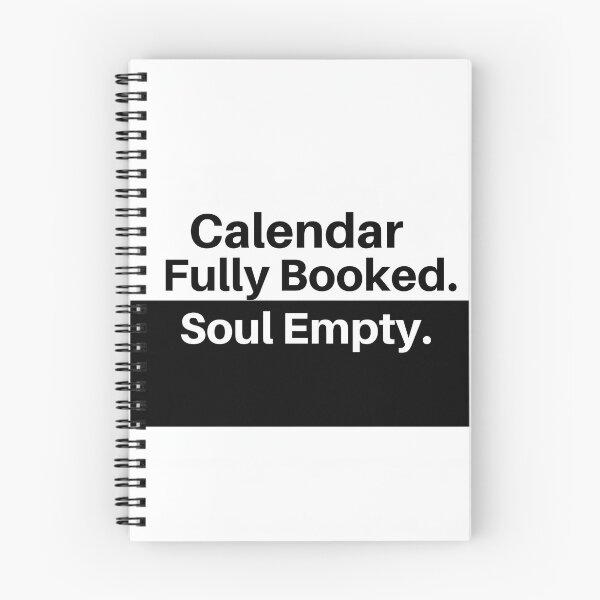 Item preview, Calendar Fully Booked. Soul Empty. – Funny Corporate Burnout Shirt designed and sold by GigaFactory.
