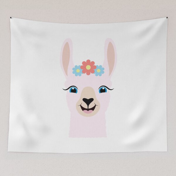Item preview, Happy Cute Llama designed and sold by Captain Creative.