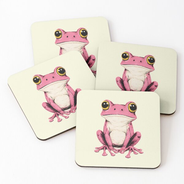 Item preview, frog pink kawaii designed and sold by notorius12.