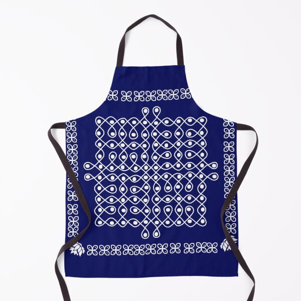 Item preview, Sikku Kolam Geometric Loop Pattern - Dark Background designed and sold by ShreecreatE.