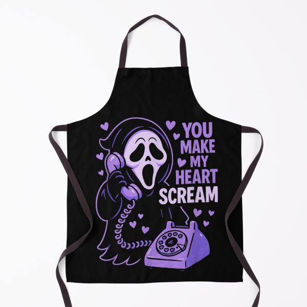 Item preview, You Make My Heart Scream Ghostface Pastel Purple Horror Valentine Aesthetic designed and sold by LeonellDavy.