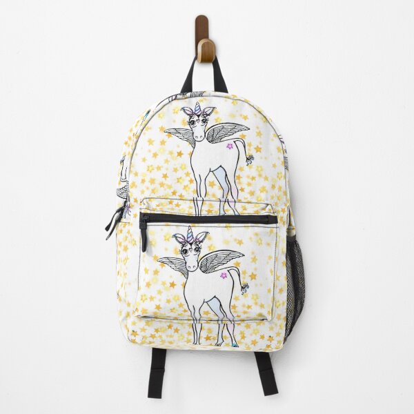 Item preview, Magical Flying winged unicorn with gold stars designed and sold by hollycooper.