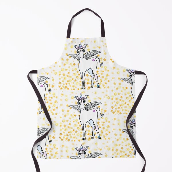 Item preview, Magical Flying winged unicorn with gold stars designed and sold by hollycooper.